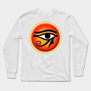 Eye Of Ra On Sun Disk Long Sleeve T-Shirt